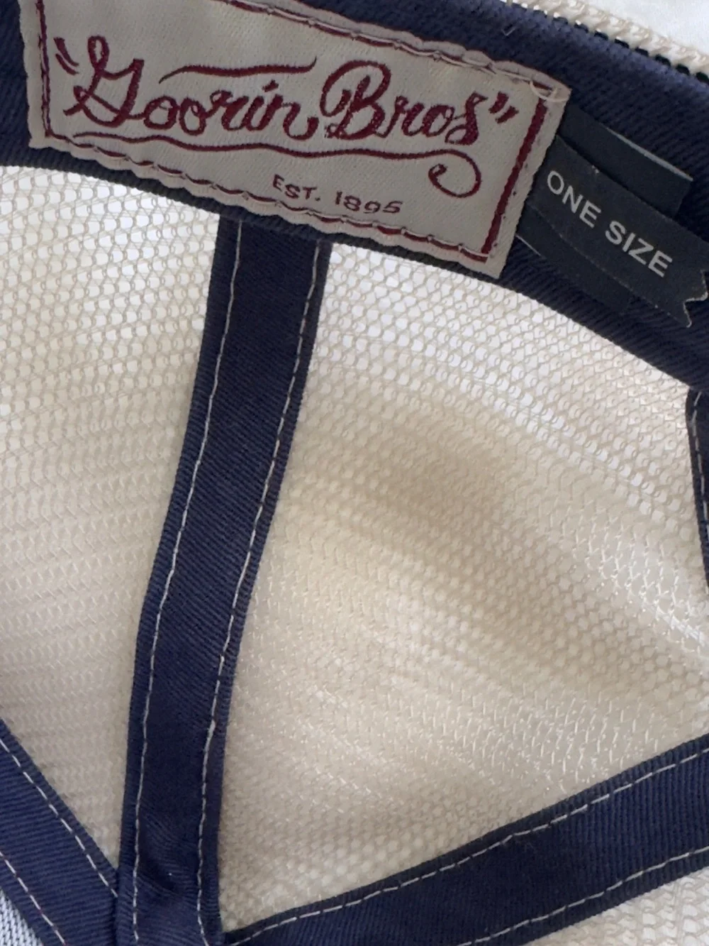 Trucker Hat  Freedom Eagle Patch Trucker Hat in Navy and Burgundy